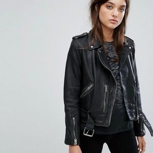 ALL SAINTS Leather Balfern Jacket